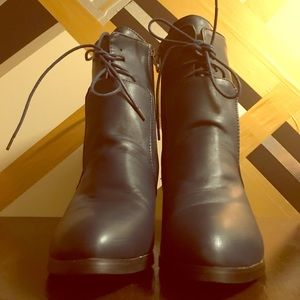 Navy blue boots